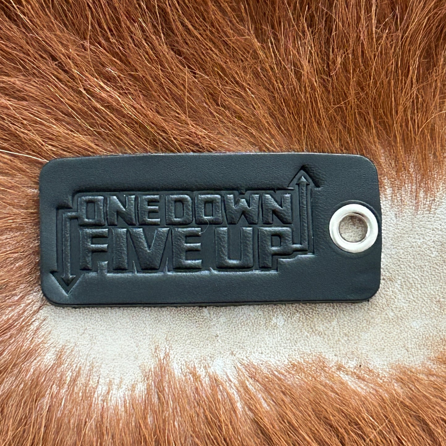 Motorcycle keytag (1Up5Down)