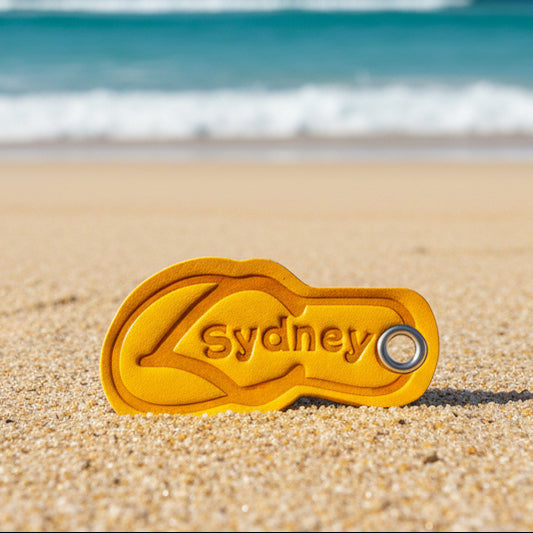 Leather Thong keytag