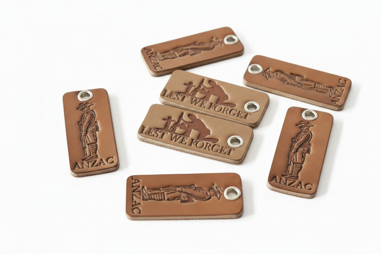 Anzac keytag rectangular