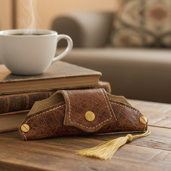 Leather Reading Glasses case