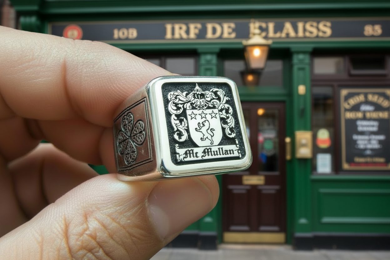 Family crest ringsStainless steel rings