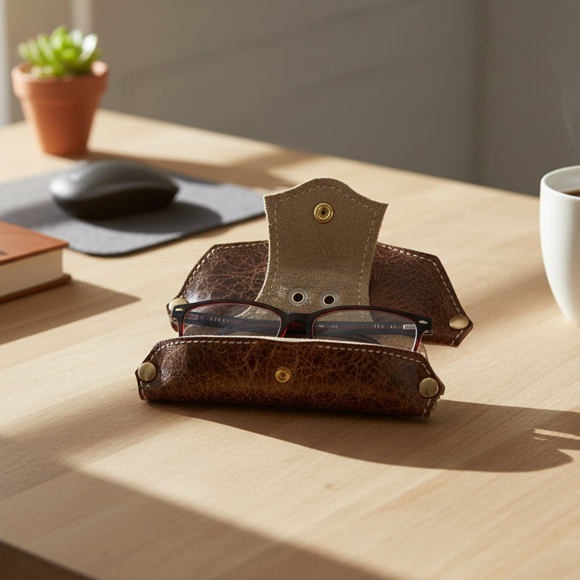Leather Reading Glasses case