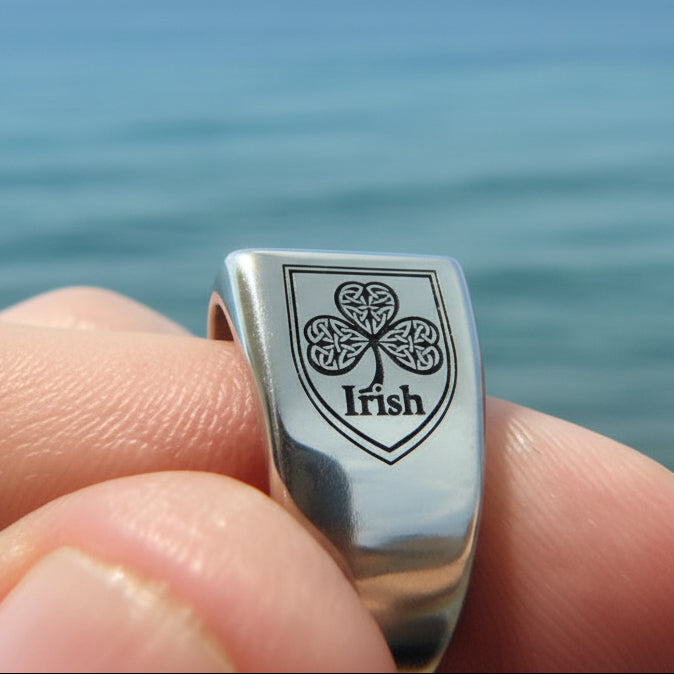 Family crest ringsStainless steel rings