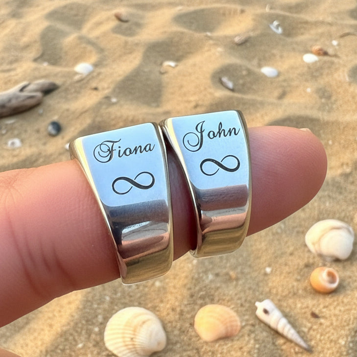 Family crest ringsStainless steel rings