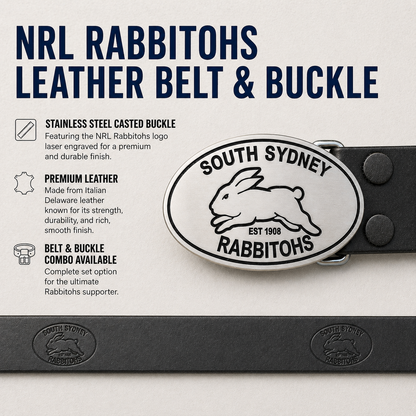 Rabbitohs Belt & Buckle