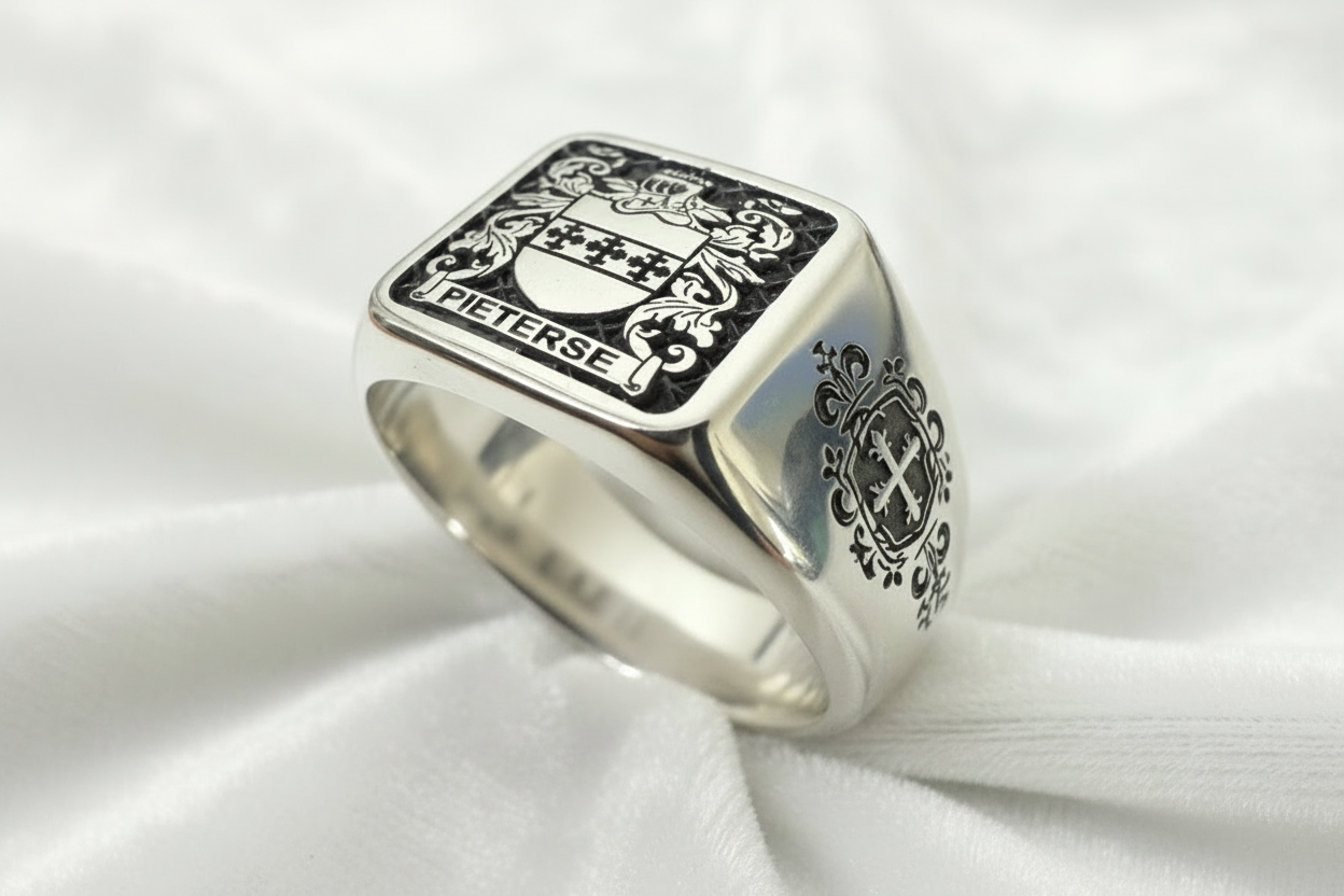 Family crest ringsStainless steel rings