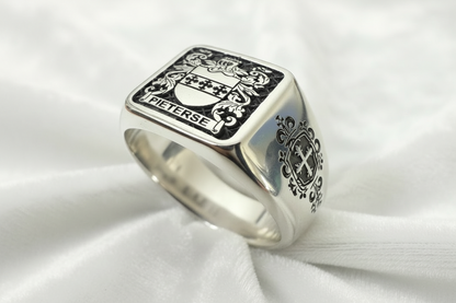 Family crest ringsStainless steel rings