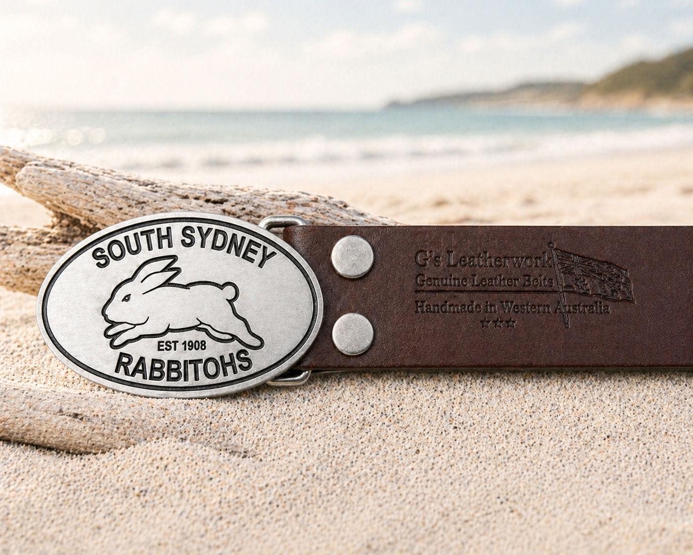 Rabbitohs Belt & Buckle