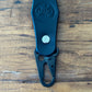 Leather belt hanger key fob.