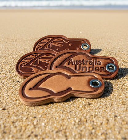 Leather Thong keytag
