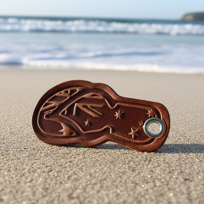 Leather Thong keytag