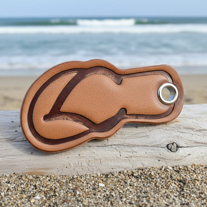 Leather Thong keytag