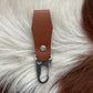 Leather belt hanger key fob.