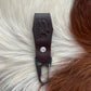 Leather belt hanger key fob.