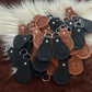 Custom leather keytags