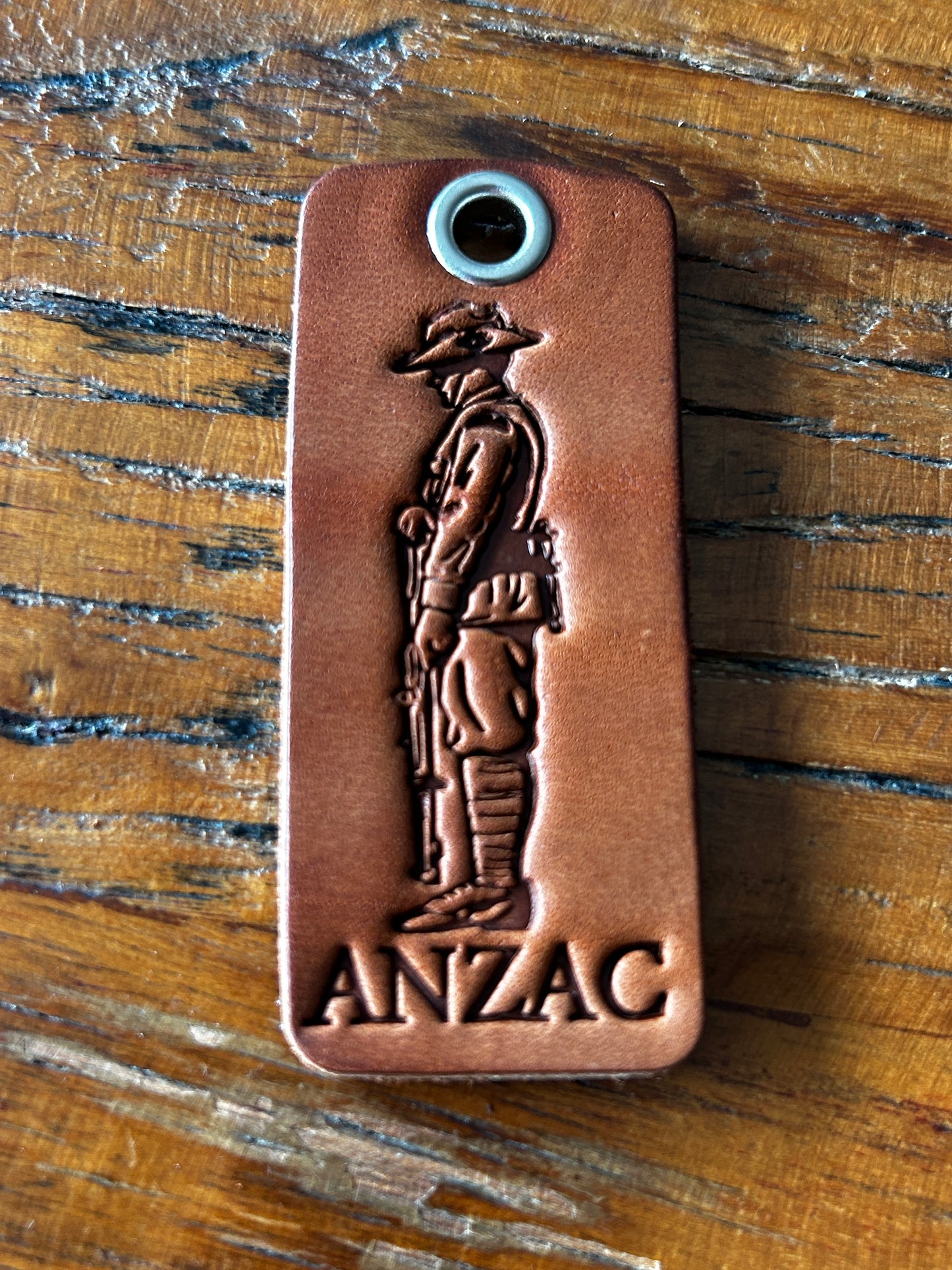 Anzac keytag rectangular