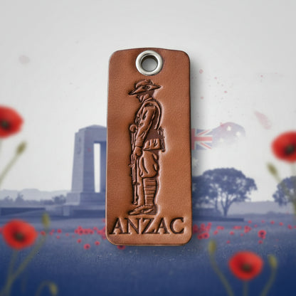 Anzac keytag rectangular