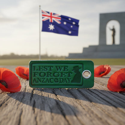 Anzac keytag rectangular
