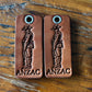 Anzac keytag rectangular