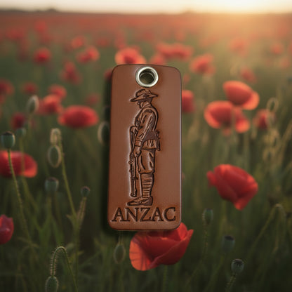 Anzac keytag rectangular