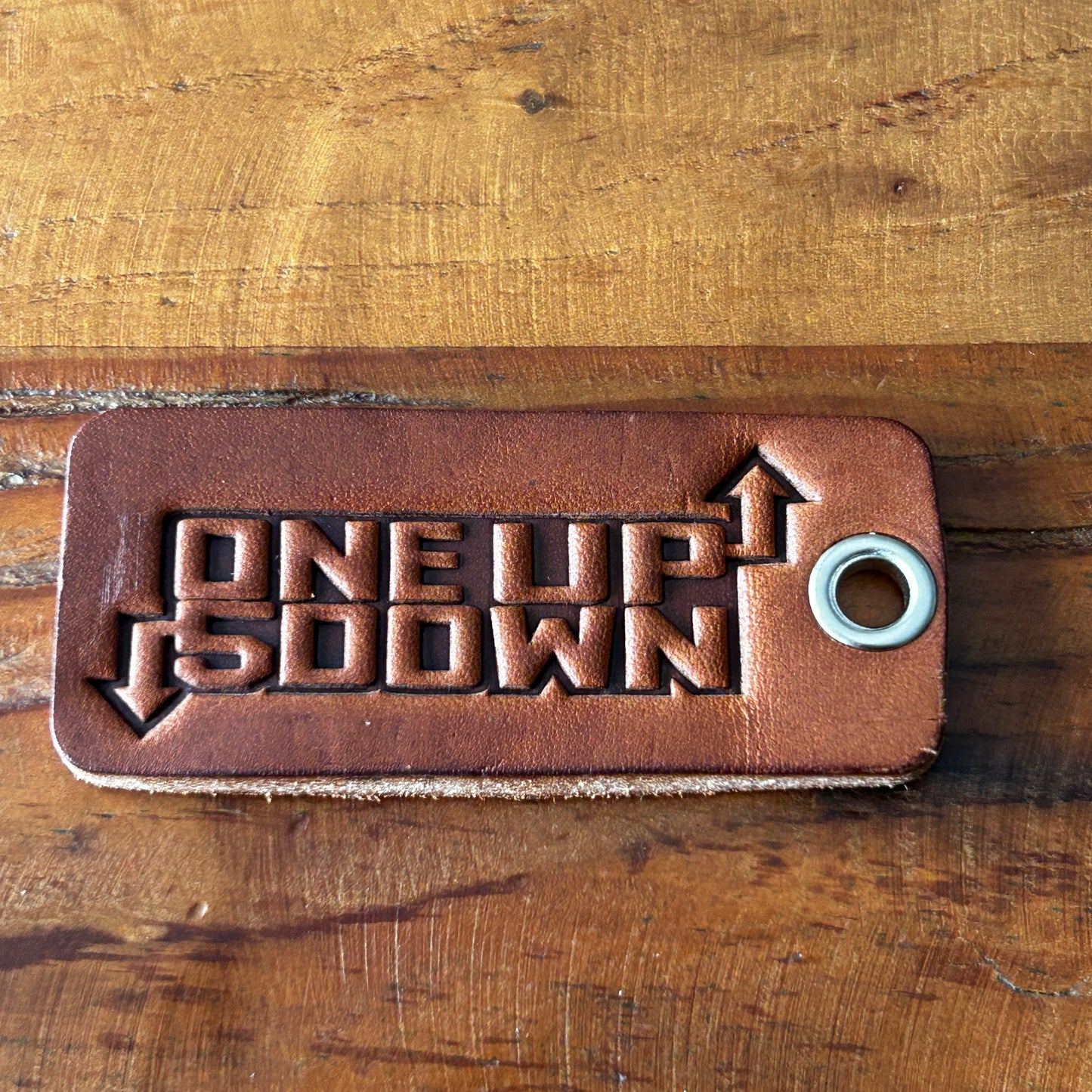 Motorcycle keytag (1Up5Down)