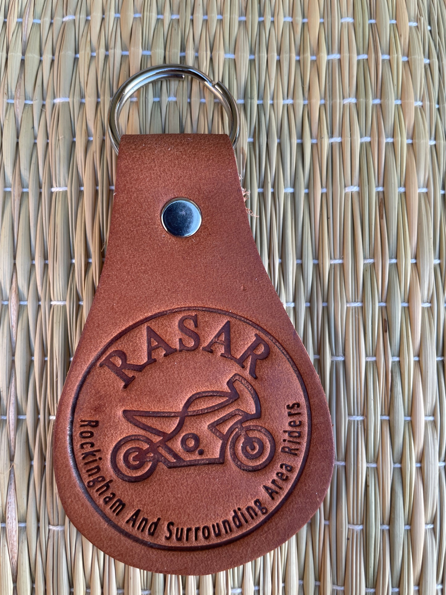 Custom leather keytags