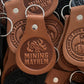 Custom leather keytags