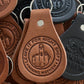 Custom leather keytags