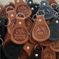 Custom leather keytags