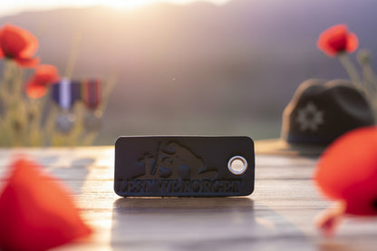 Anzac keytag rectangular