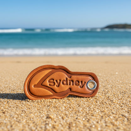 Leather Thong keytag