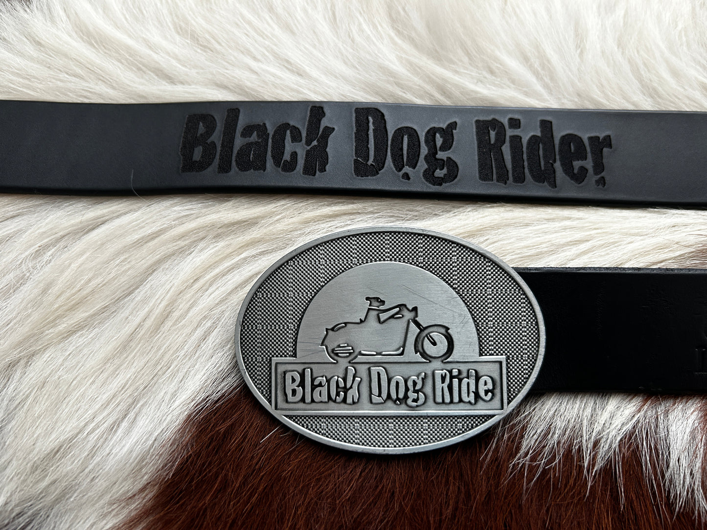 Black Dog Ride Belt (No Buckle)