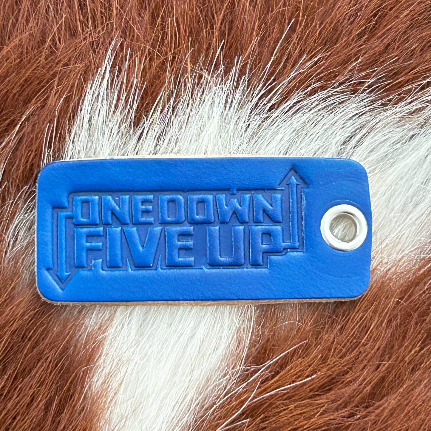 Motorcycle keytag (1Up5Down)