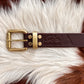 Brass Roller buckle belt