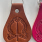 Custom leather keytags