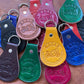 Custom leather keytags