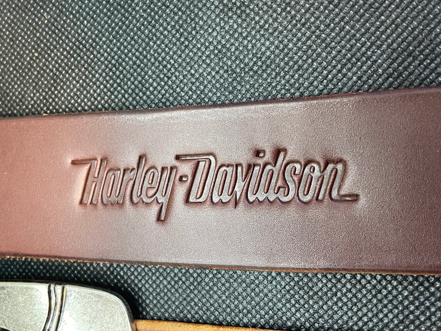 Harley Davidson Belt and belt buckle.