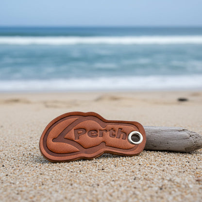 Leather Thong keytag
