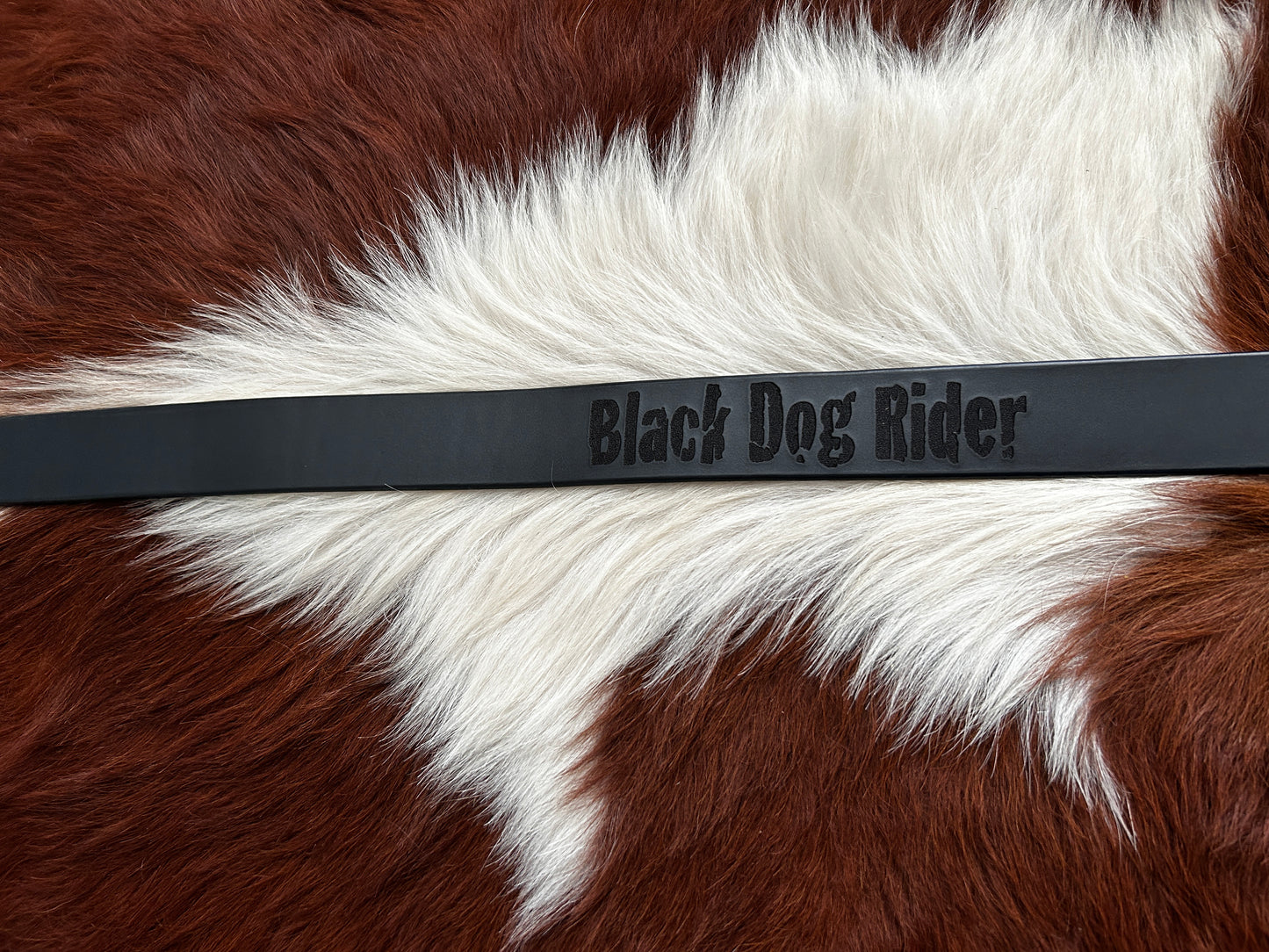 Black Dog Ride Belt (No Buckle)