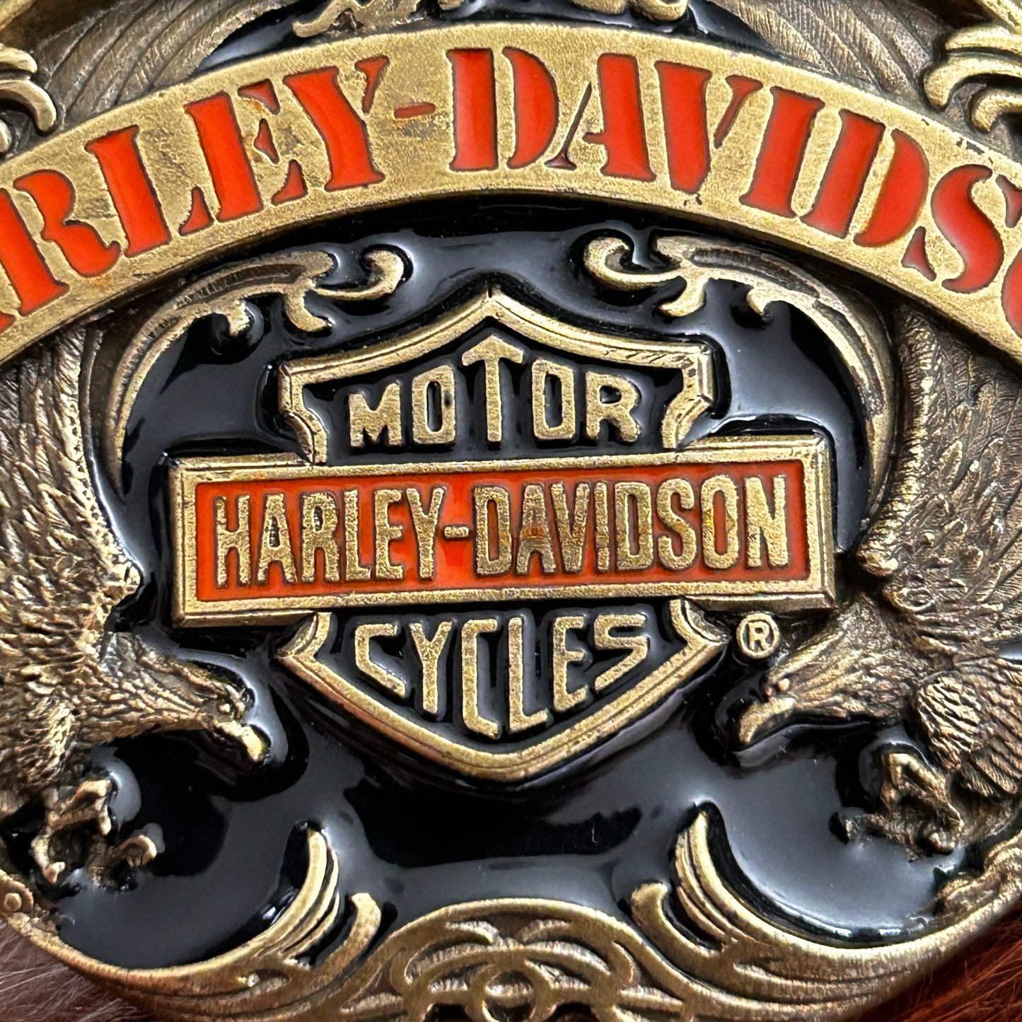 Harley Davidson Belt and belt buckle.