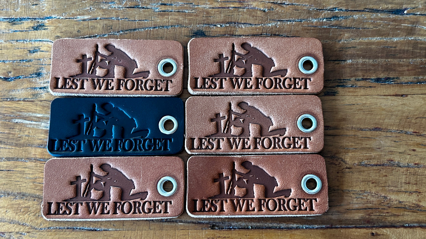 Anzac keytag rectangular