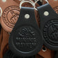 Custom leather keytags