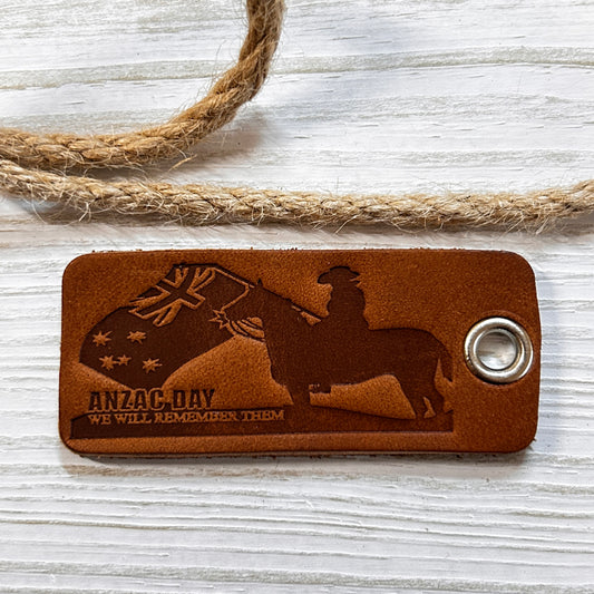 Anzac keytag rectangular