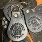 Custom leather keytags