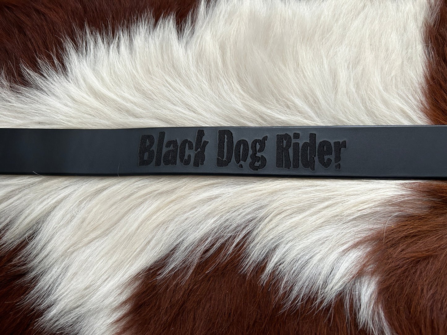 Black Dog Ride Belt (No Buckle)