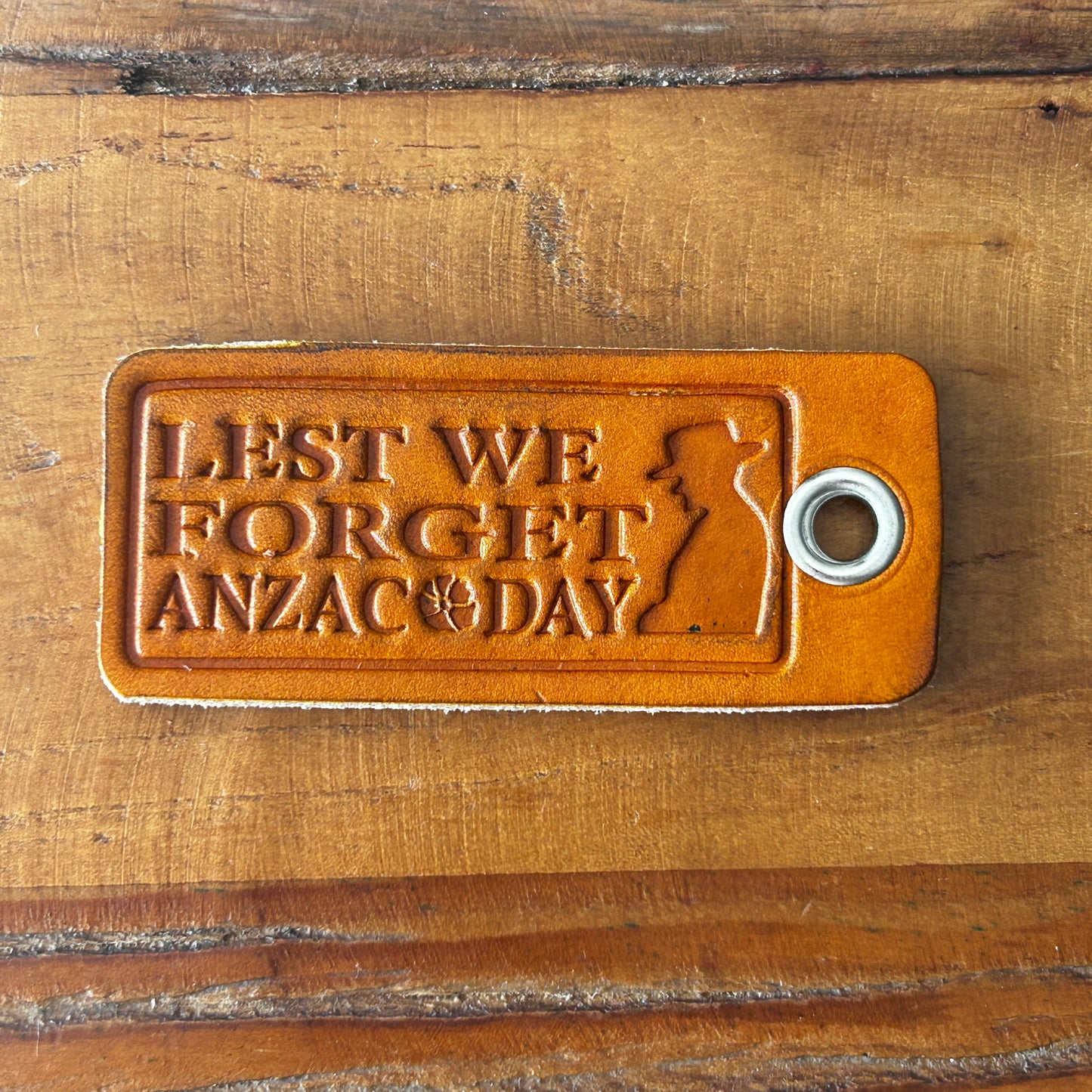 Anzac keytag rectangular