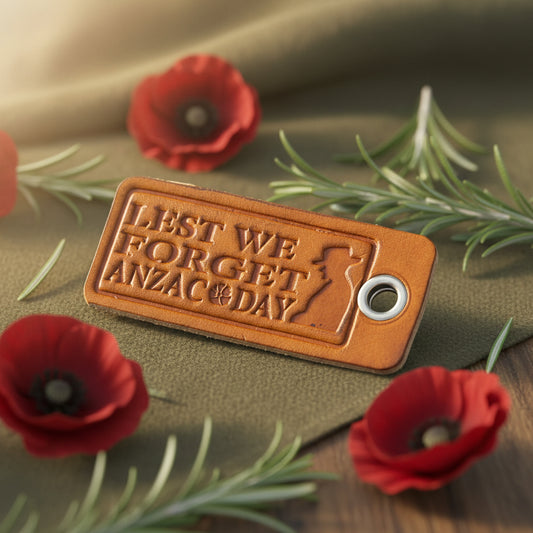 Anzac keytag rectangular