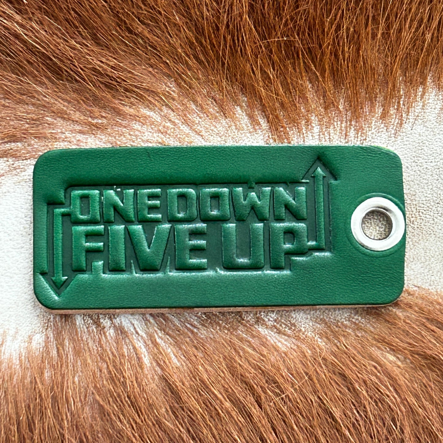 Motorcycle keytag (1Up5Down)