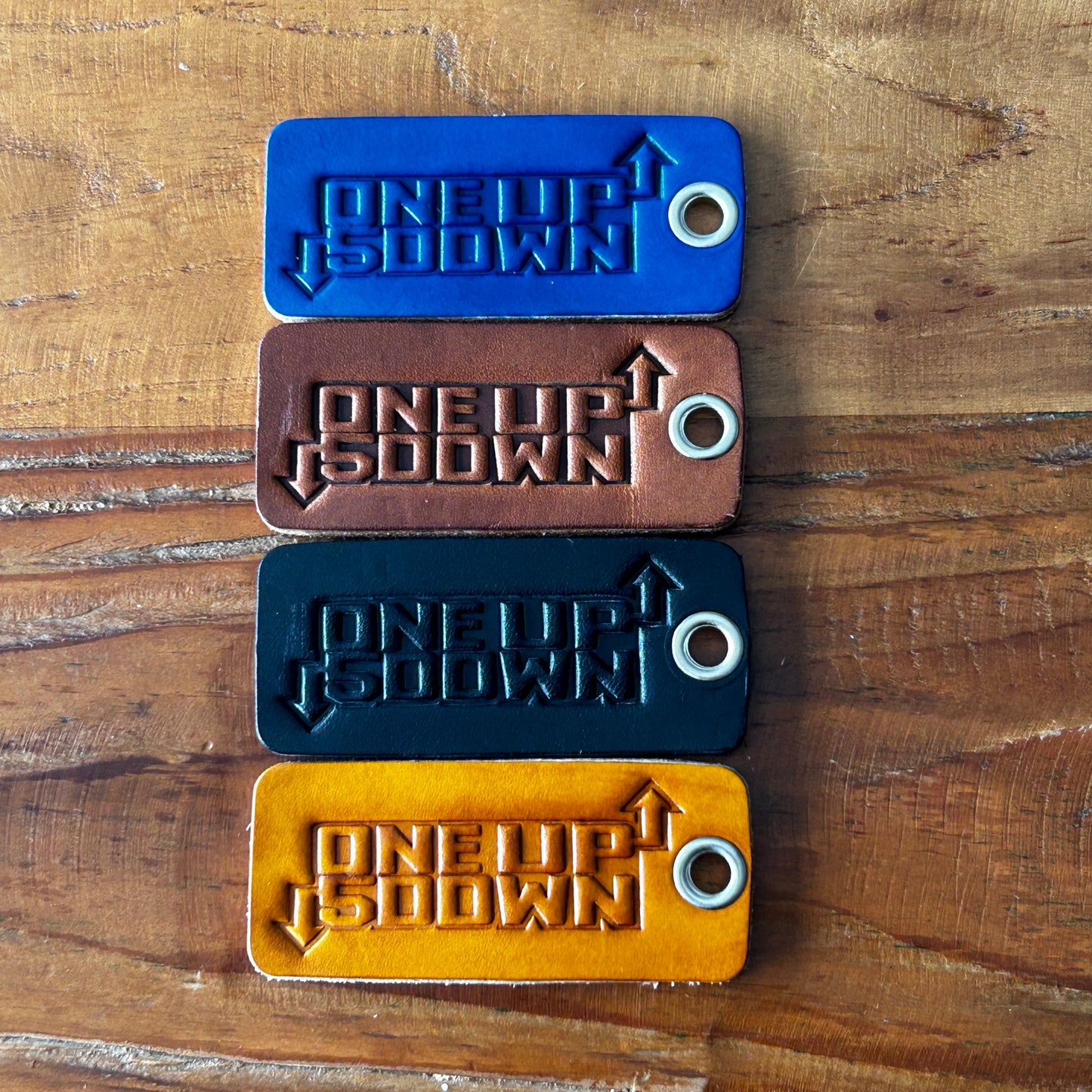 Motorcycle keytag (1Up5Down)