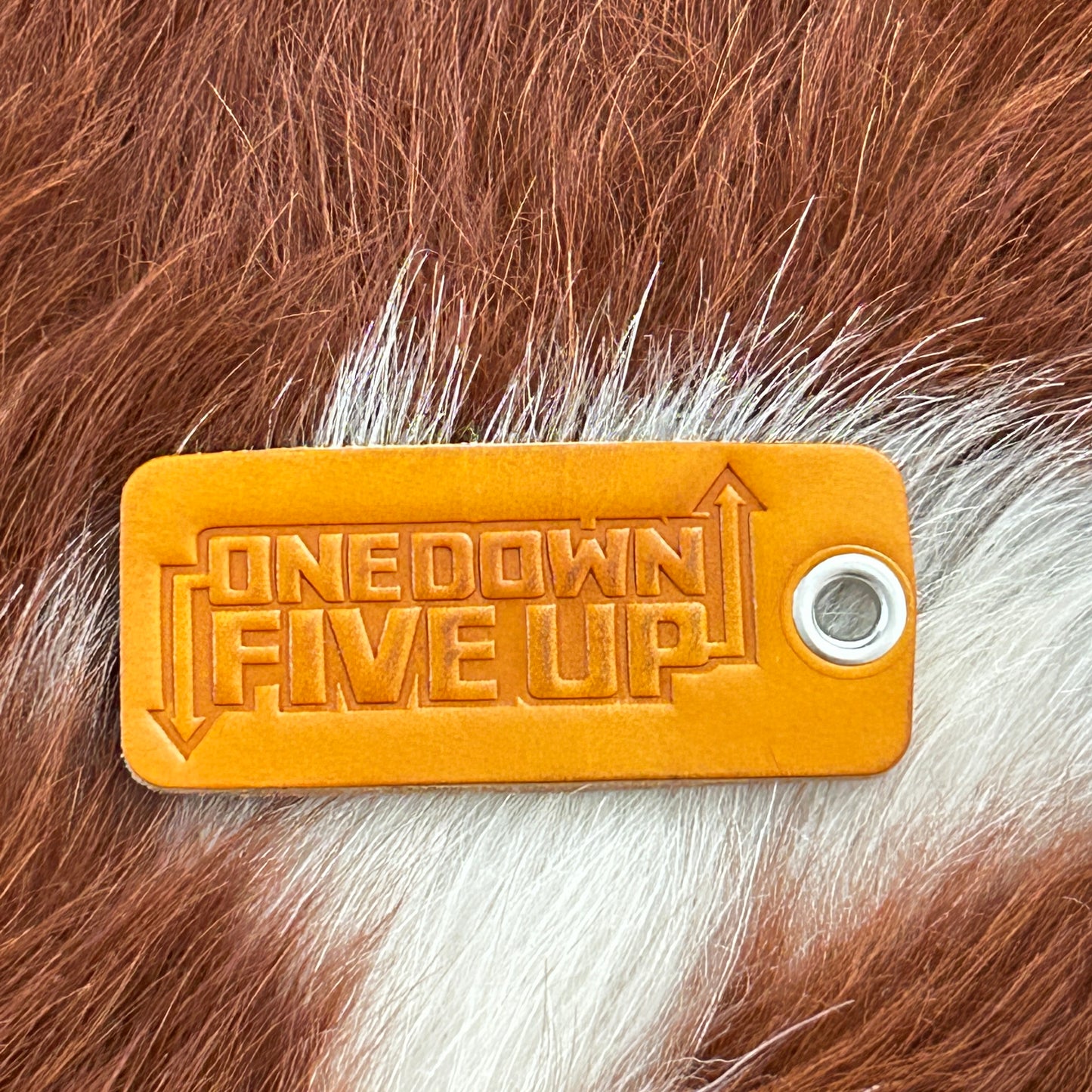 Motorcycle keytag (1Up5Down)